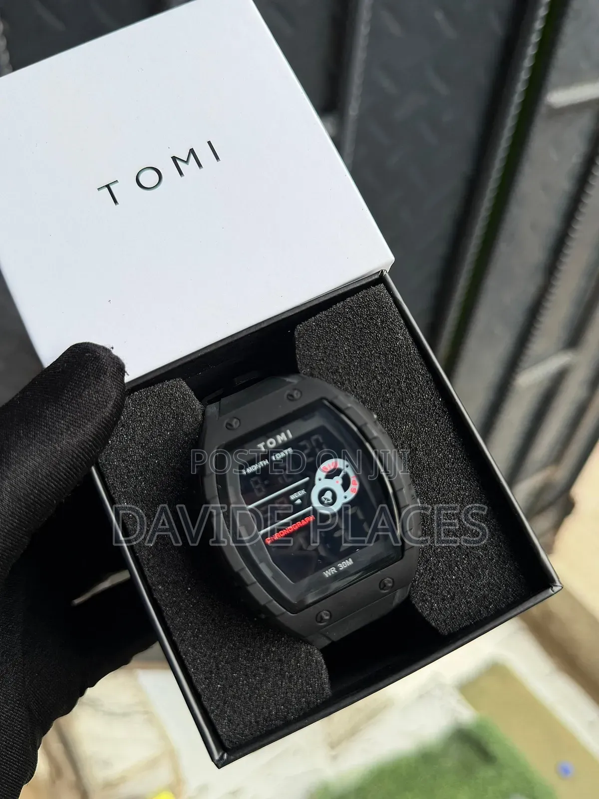 G-Shock Digital and Analogue Time Display Rubber Watch, With Date, Day