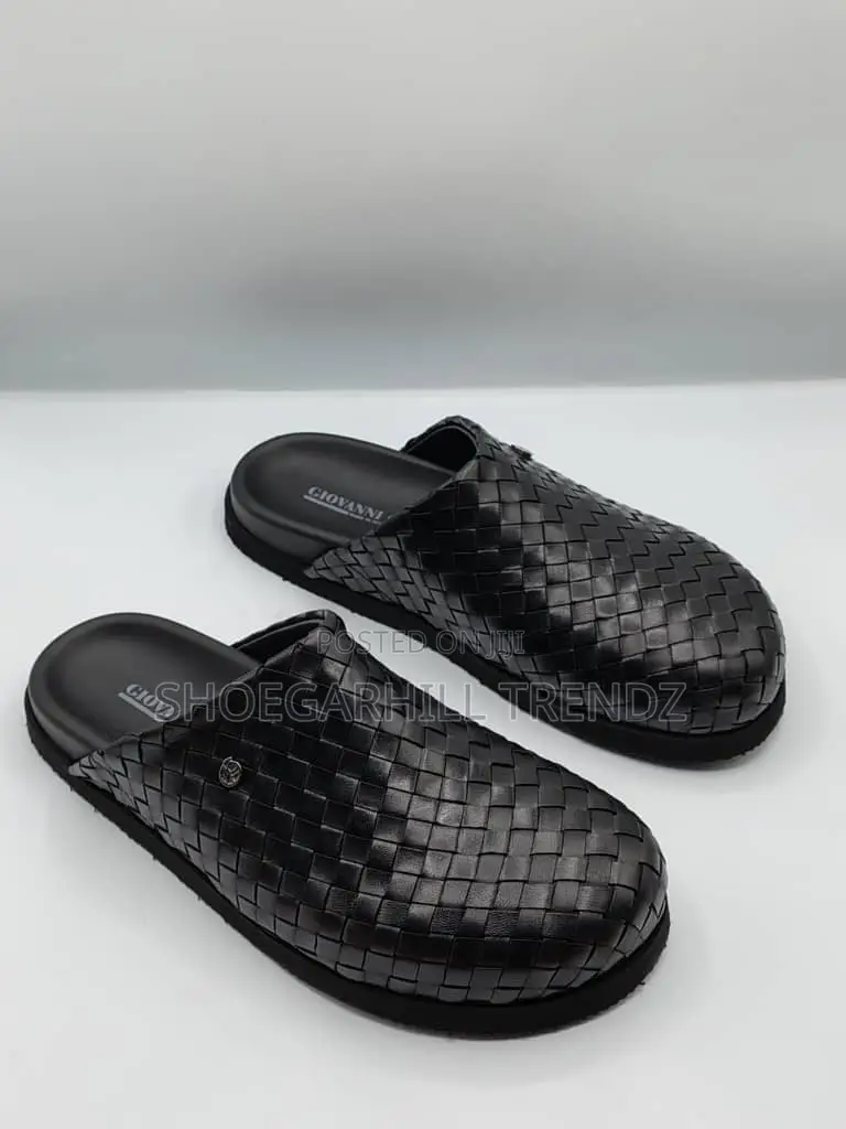 Giovanni Conti Premium Weaved Clogs for Men – Executive Luxury
