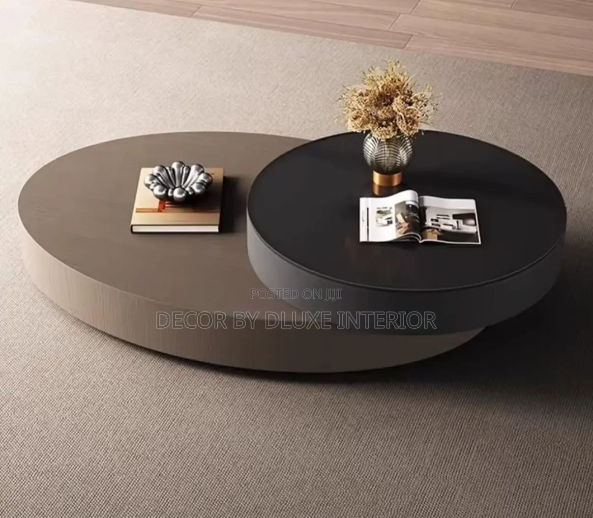 Modern Oval Minimalist Coffee Table