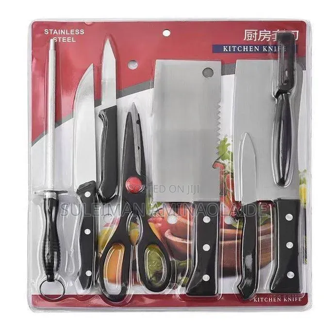 8in1 Generic Stainless Kitchen Knives