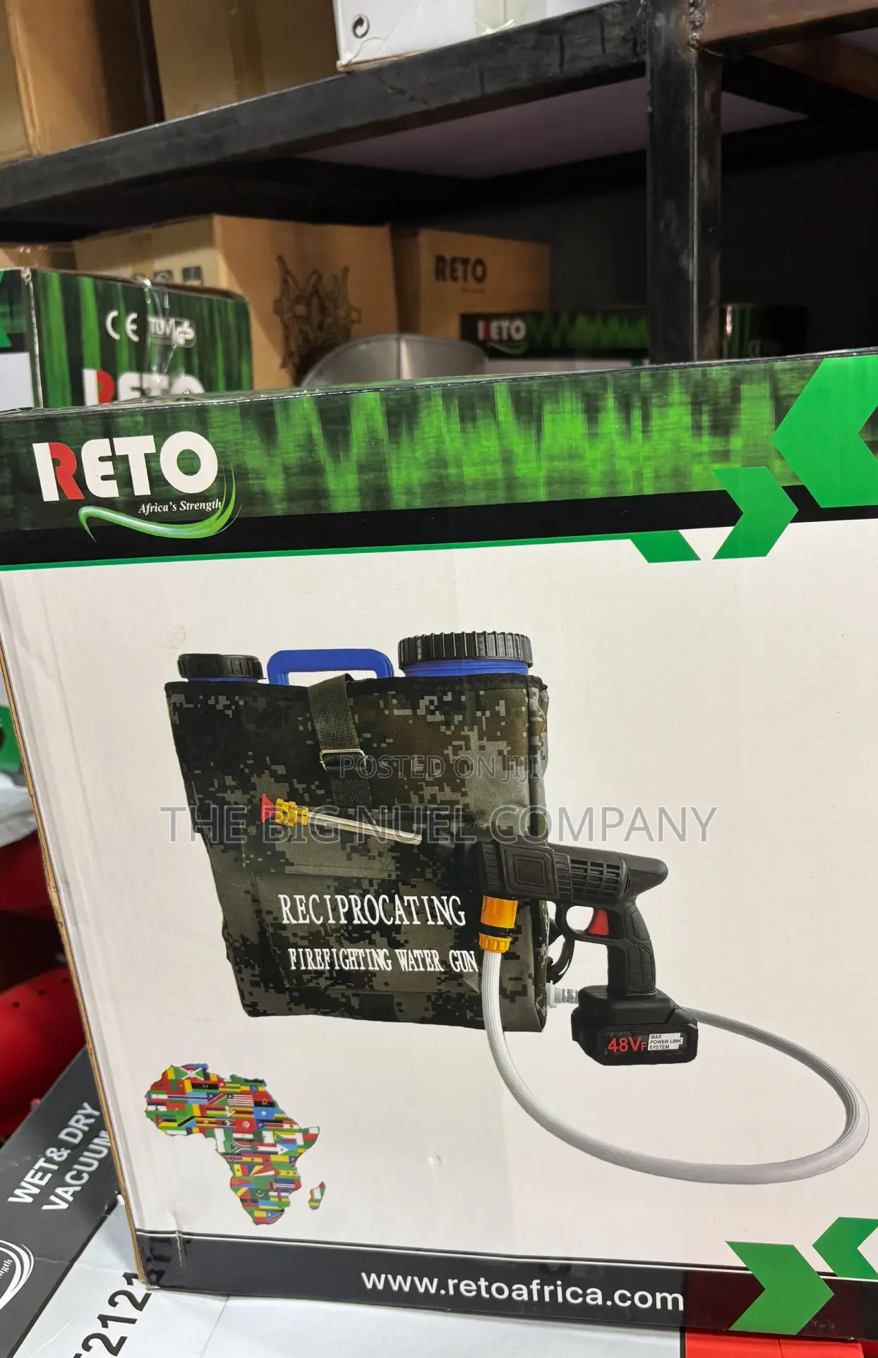 Cordless Pressure Water Gun Attack With Water Tank