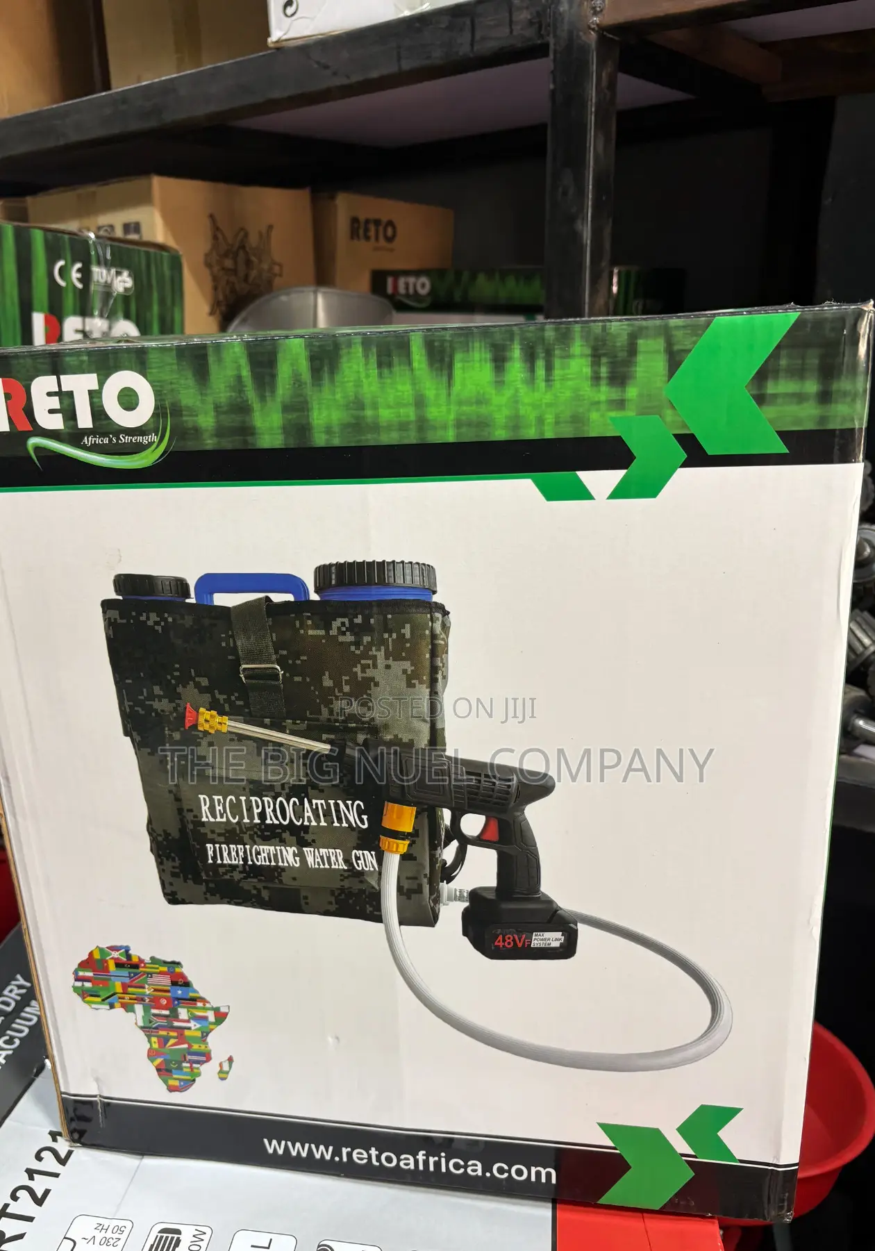 Cordless Pressure Water Gun Attack With Water Tank
