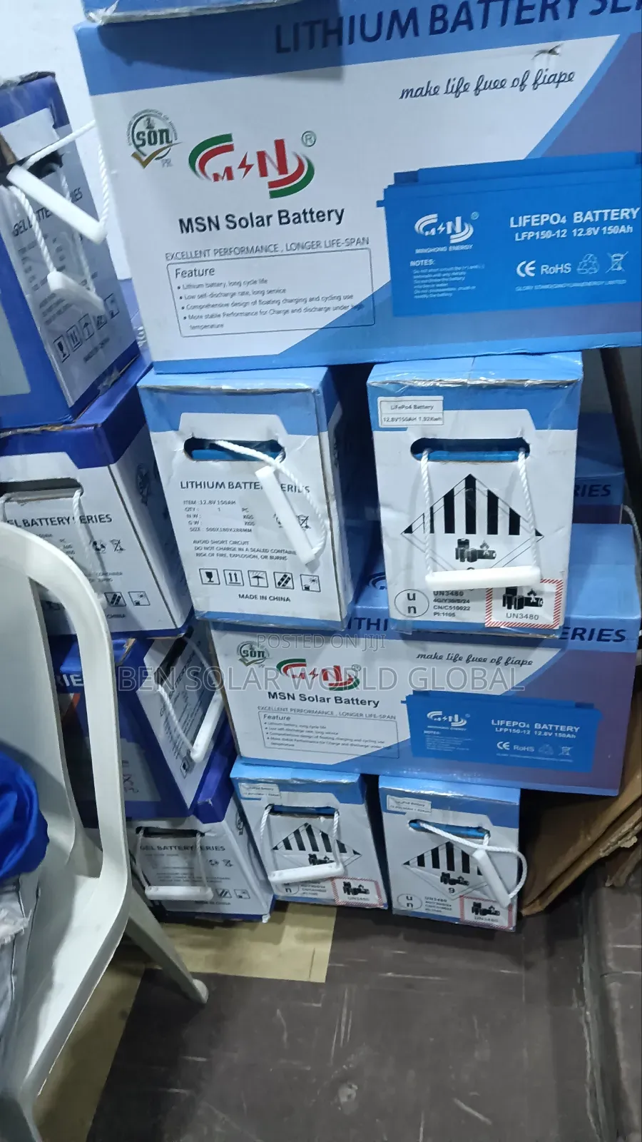 150ah Lifepo4 MSN Solar Battery 12.8v