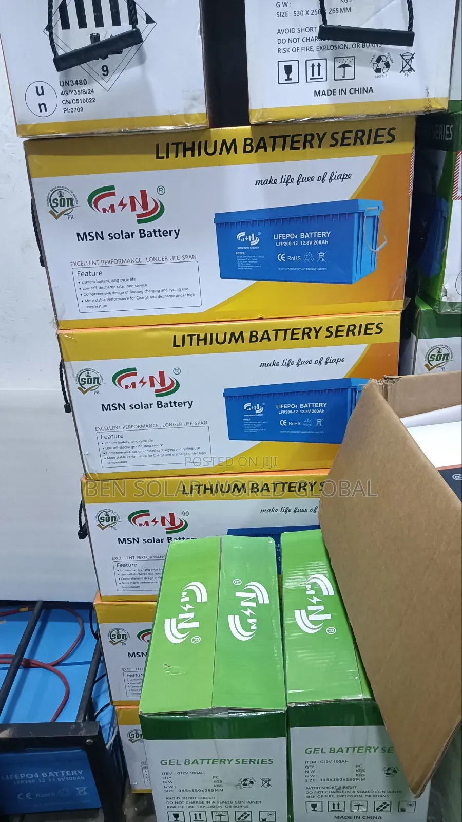 200ah Lifepo4 MSN Solar Battery 12v. 8v