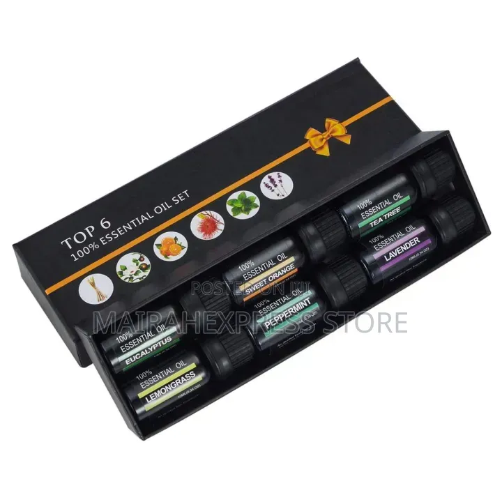 6pcs/Set 100% Pure Natural Aromatherapy Oils Kit 10ml B3s