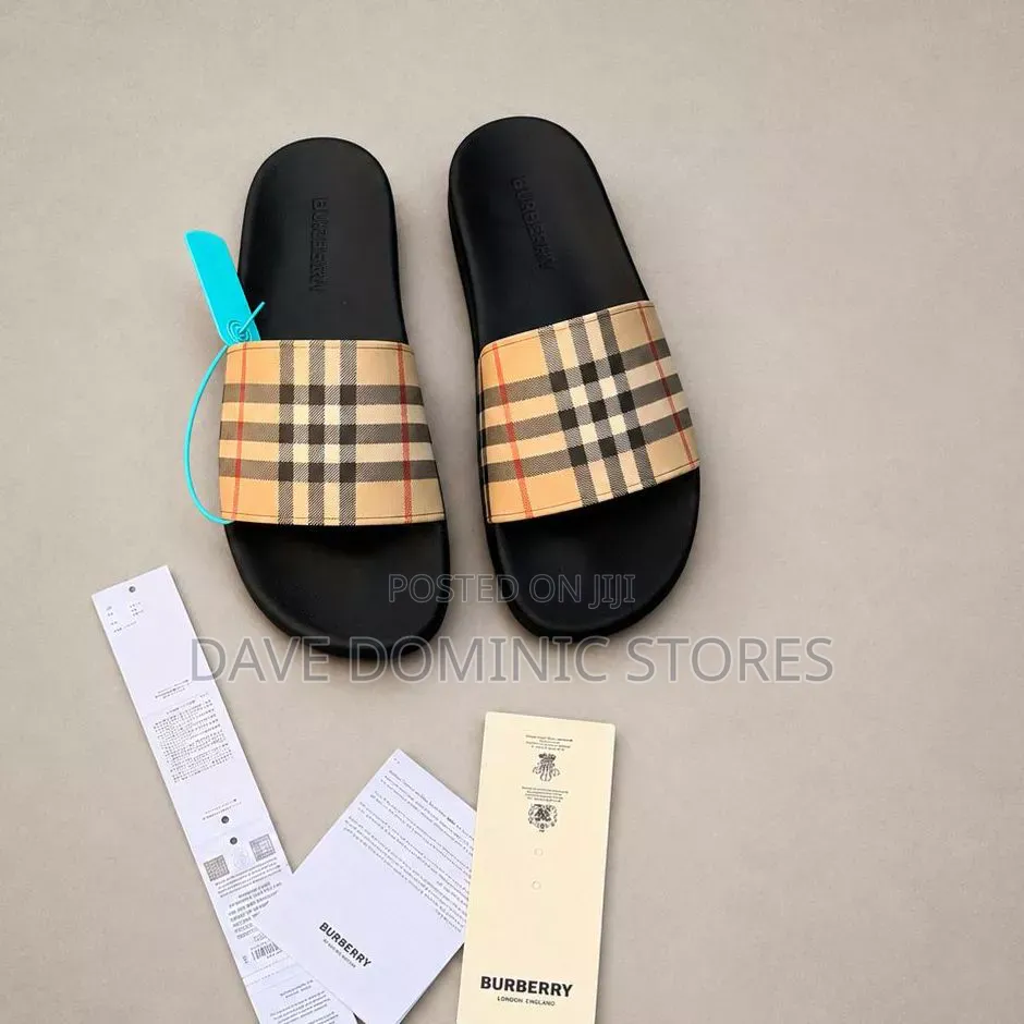 Burberry Check Slides