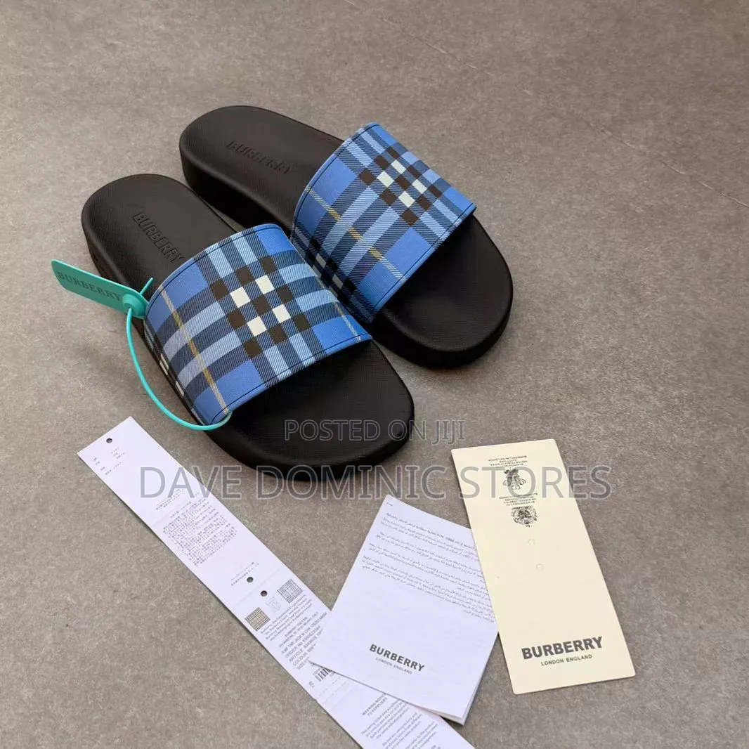 Burberry Check Slides