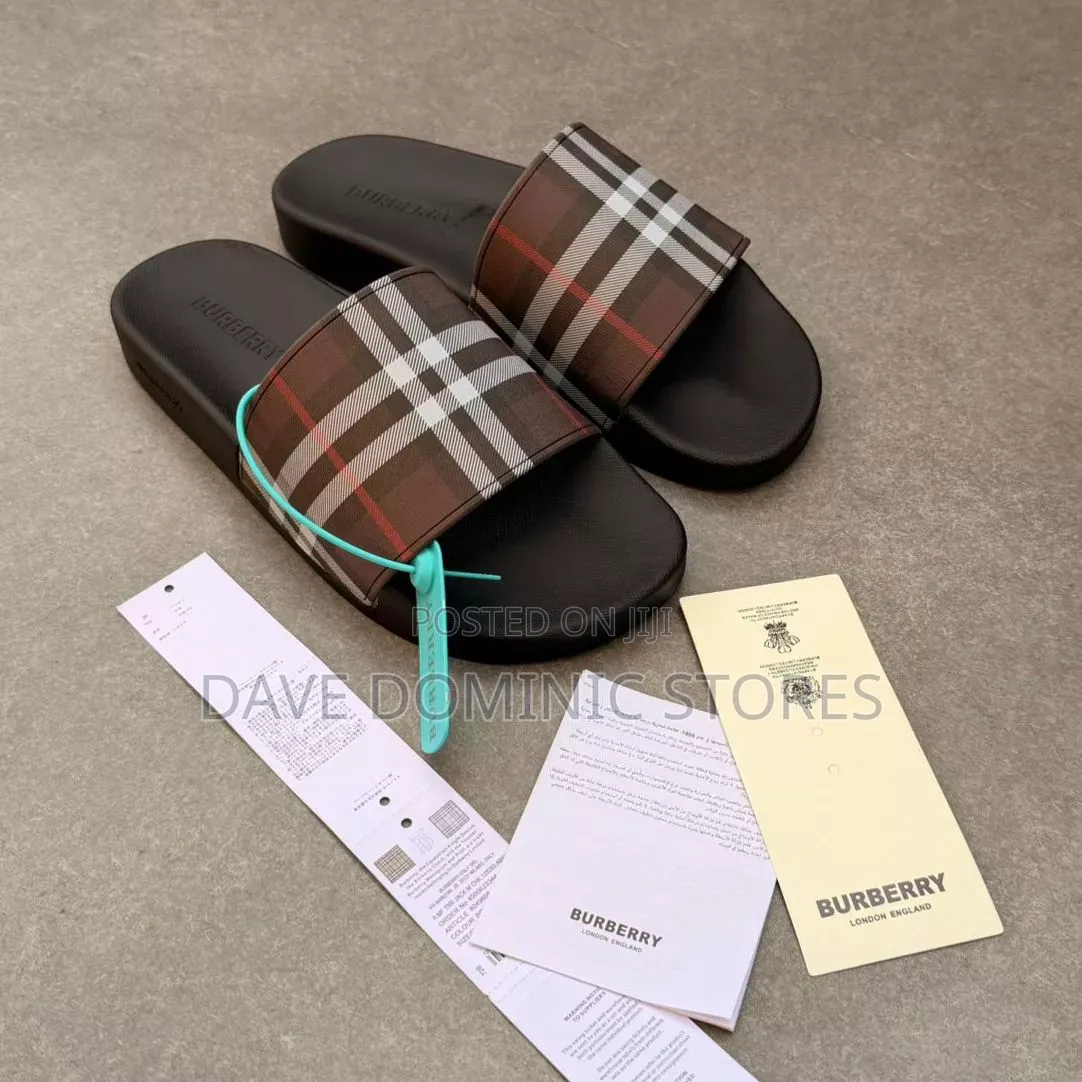 Burberry Check Slides