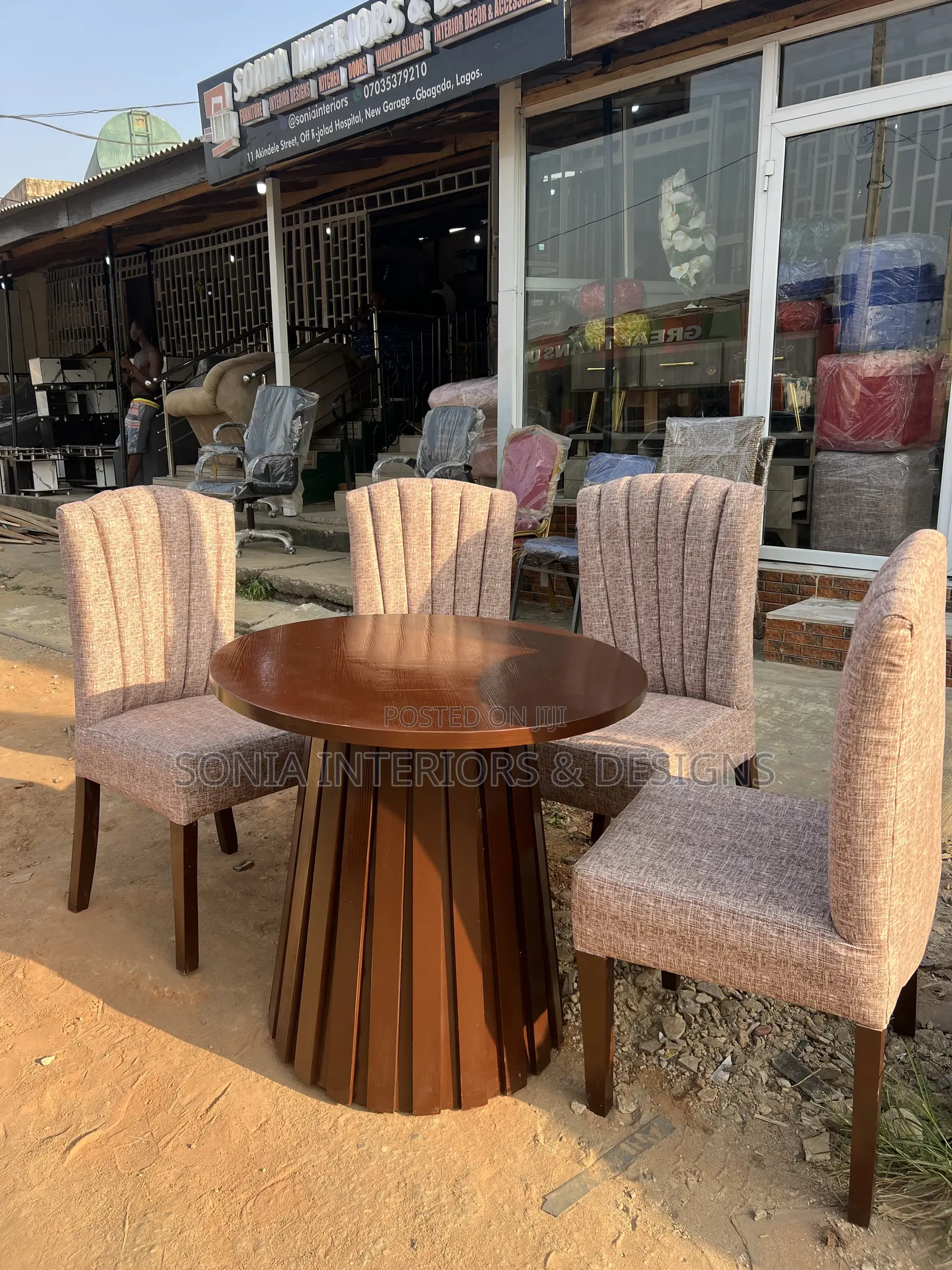 Round Wooden Dining