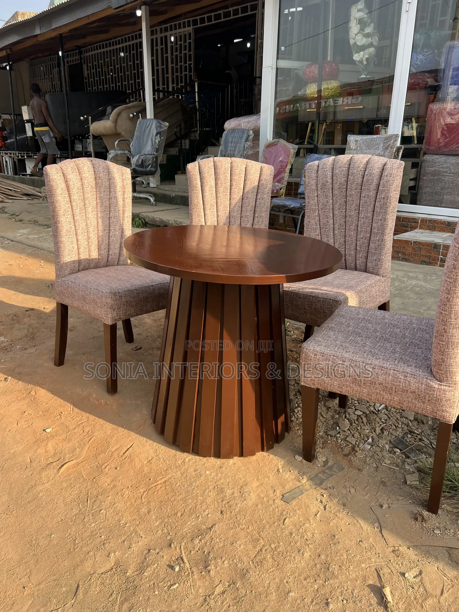 Round Wooden Dining
