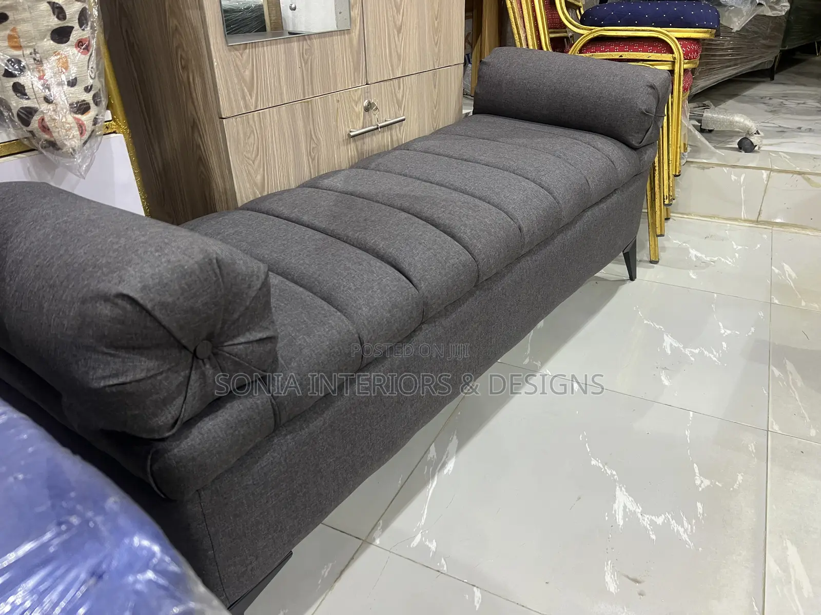 Bench Ottoman Grey