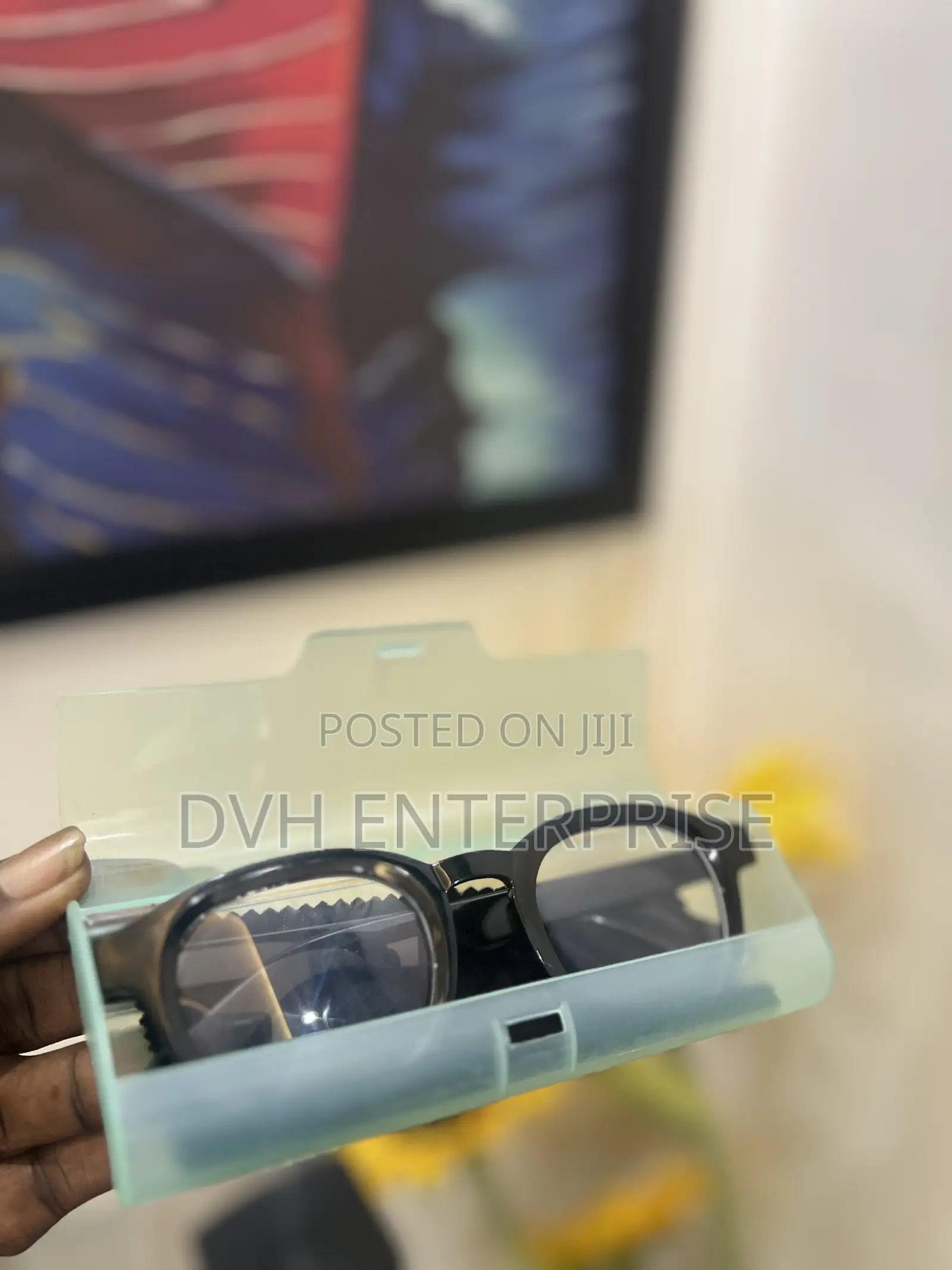 Black Clear Lenses Glasses With Blue Light Protect