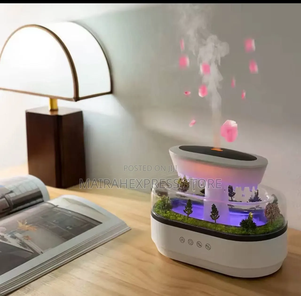 Air Humidifier Water Drip Micro Landscape Essential Oil Diffuser T361