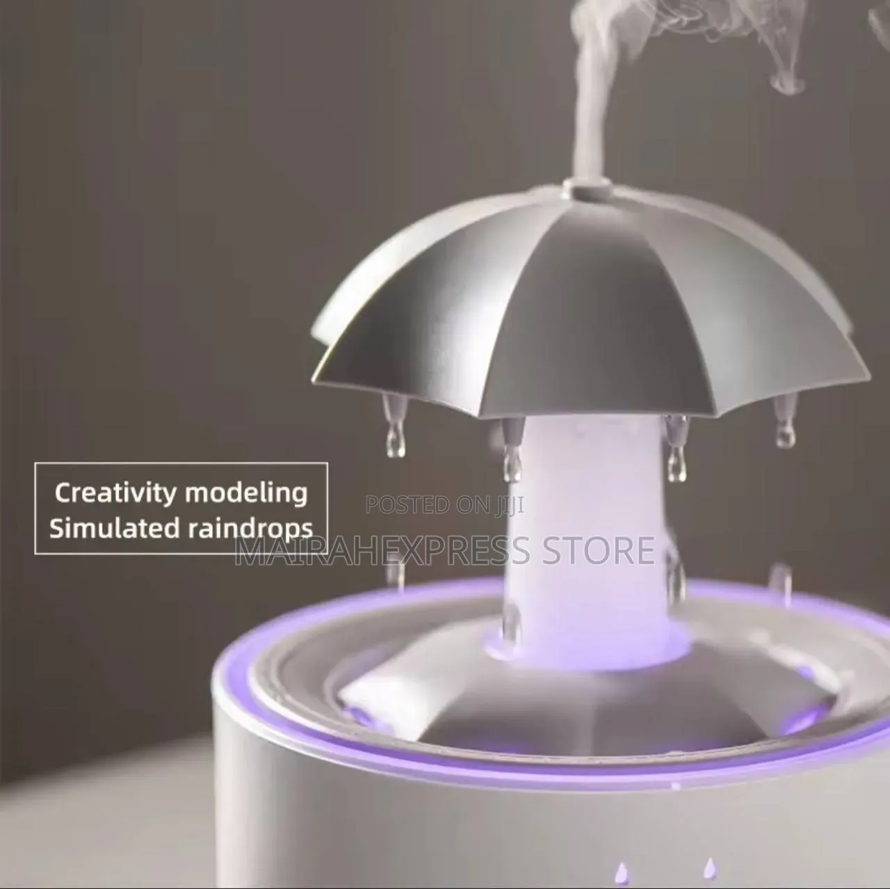 Creative Umbrella Water Drop Air Humidifier With Colorful Light T361