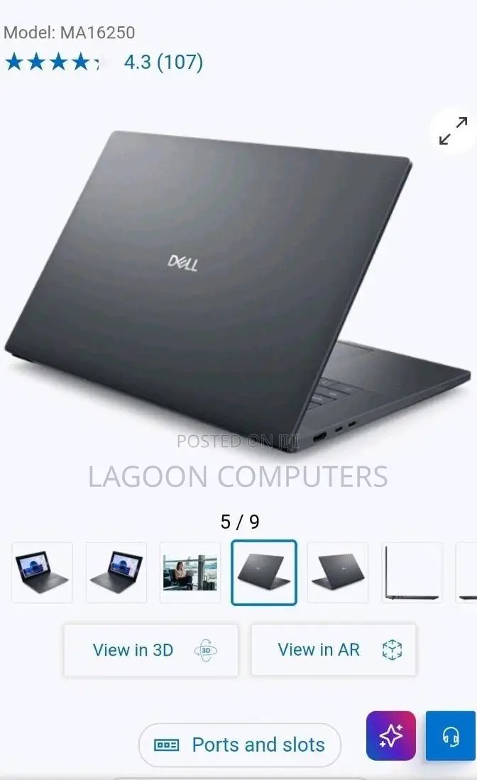 New Laptop Dell Pro Max 16 32GB Intel Core Ultra 9 SSD 512GB