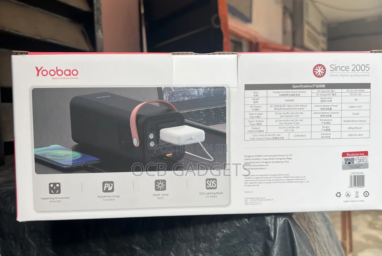 Yoobao 52800mah Laptop Power Station
