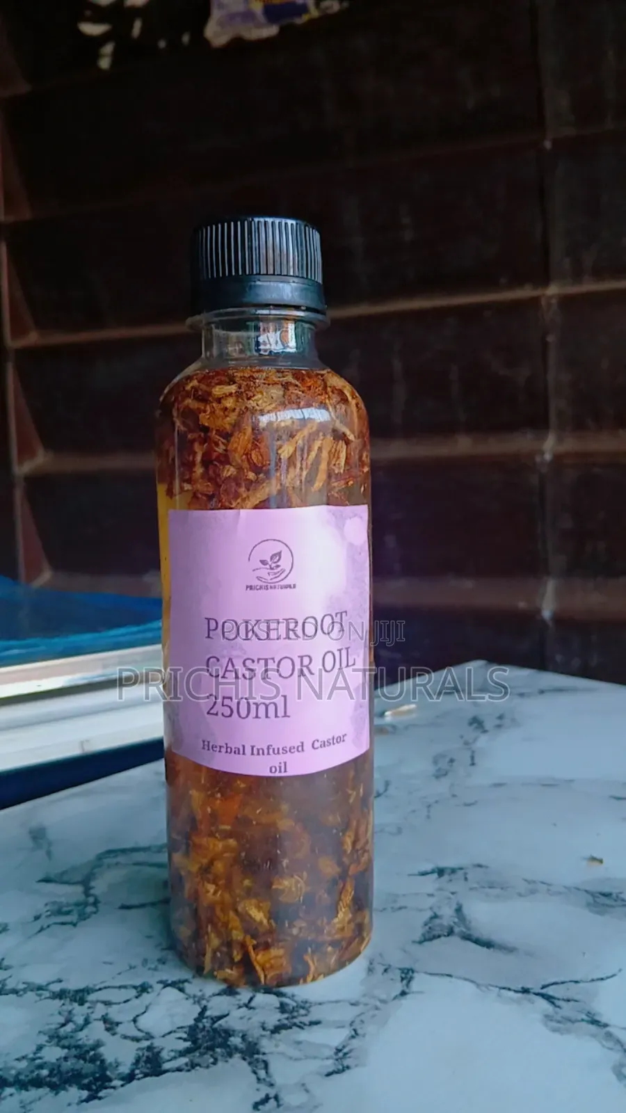 Pokeroot Castor Oil 100ml– Herbal Massage Oil for Fertility & Wellness