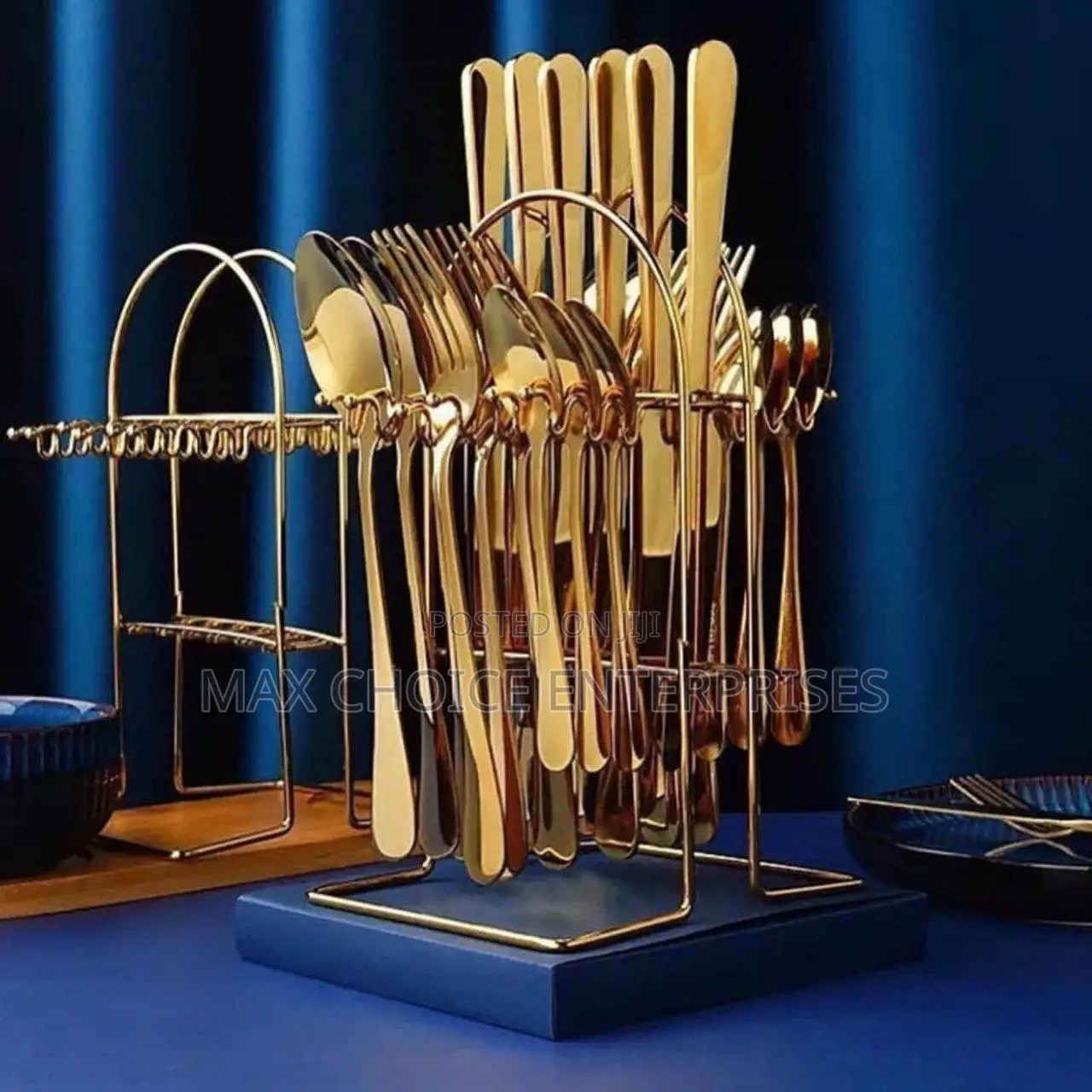 24pcs High Quality Cutlery Gold Set