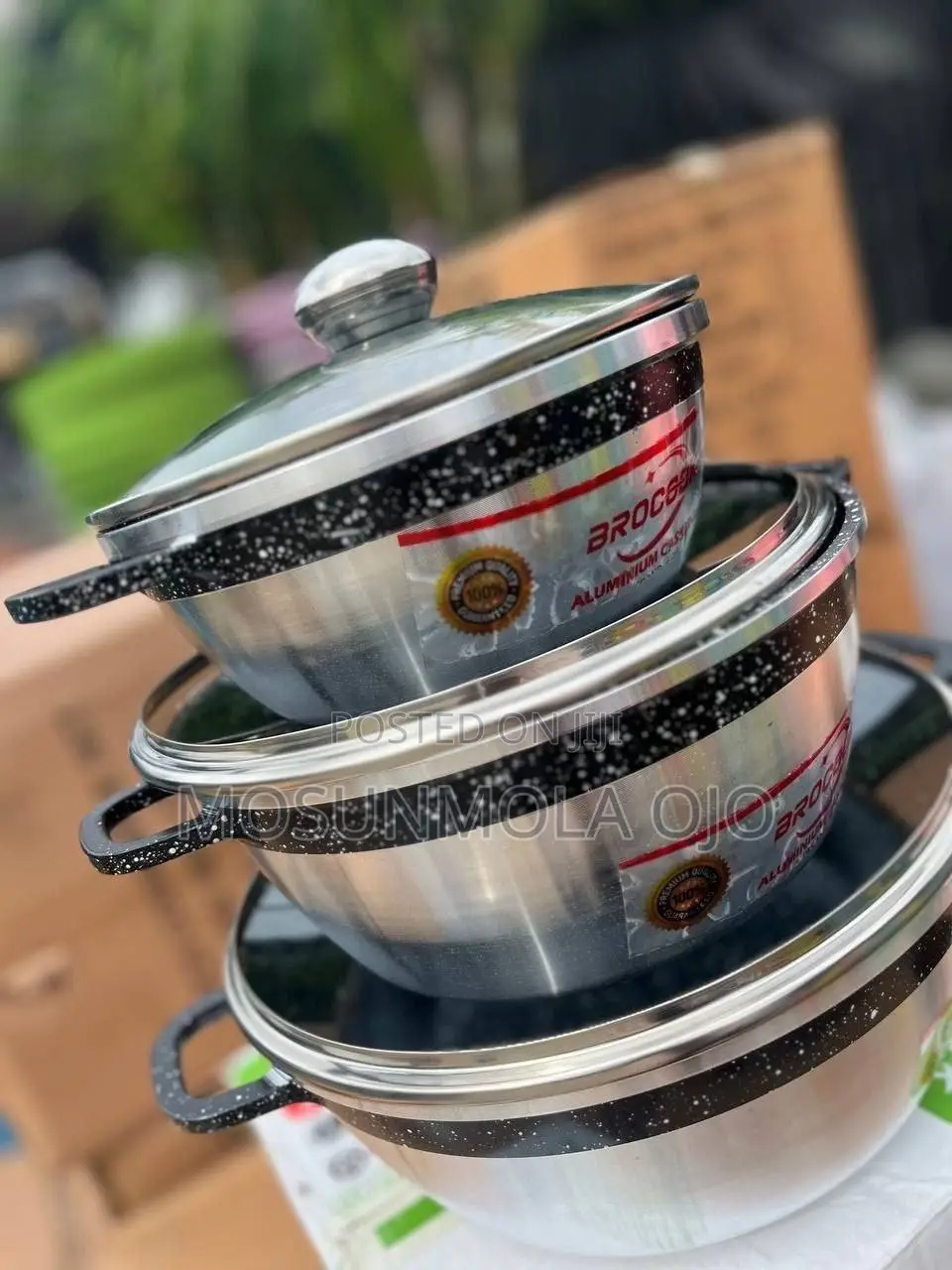6pcs Brocook Aluminium Non-Stick Casserole / Pot Set 20-28cm
