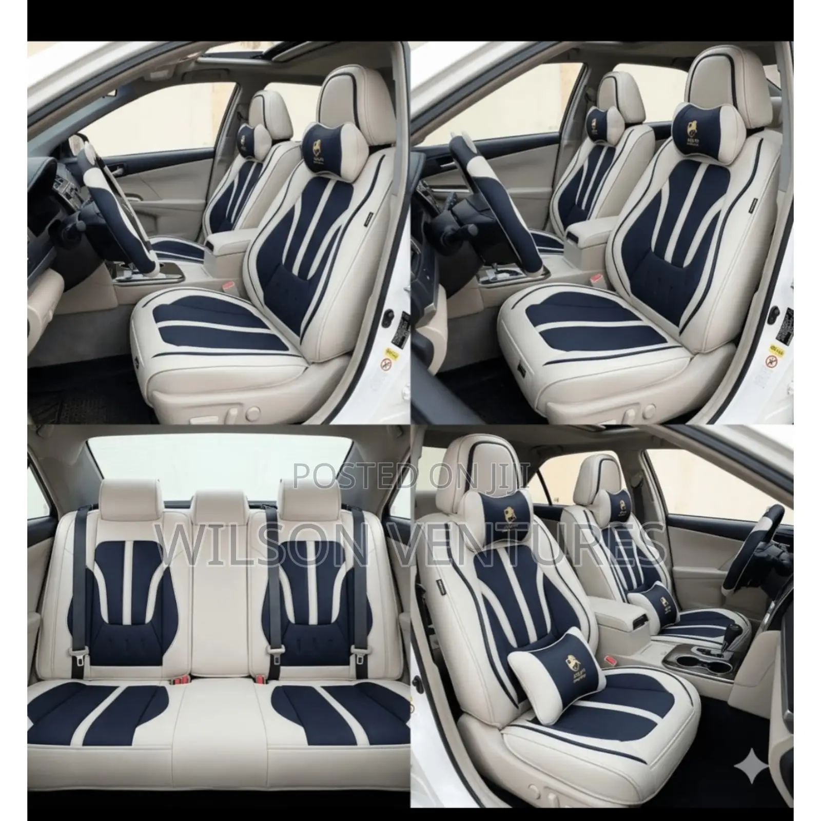 High Quality Horse Leather Seat Cover 5 Seater