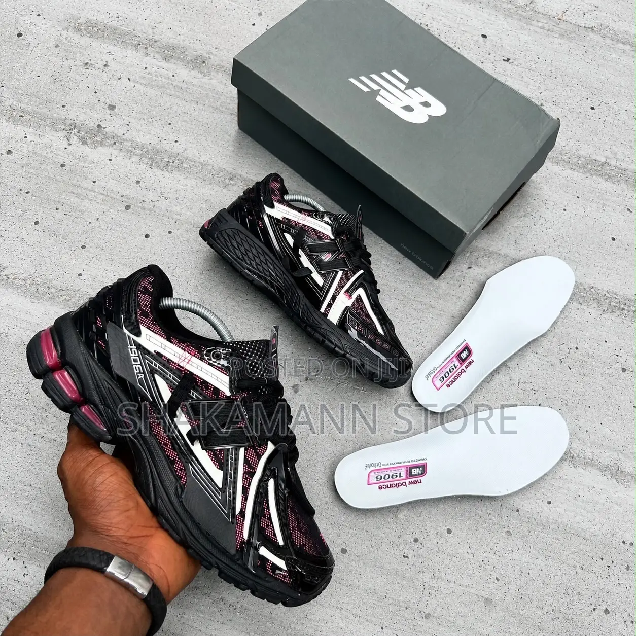 Original 1906 New Balance Black and Wine—Burgundy