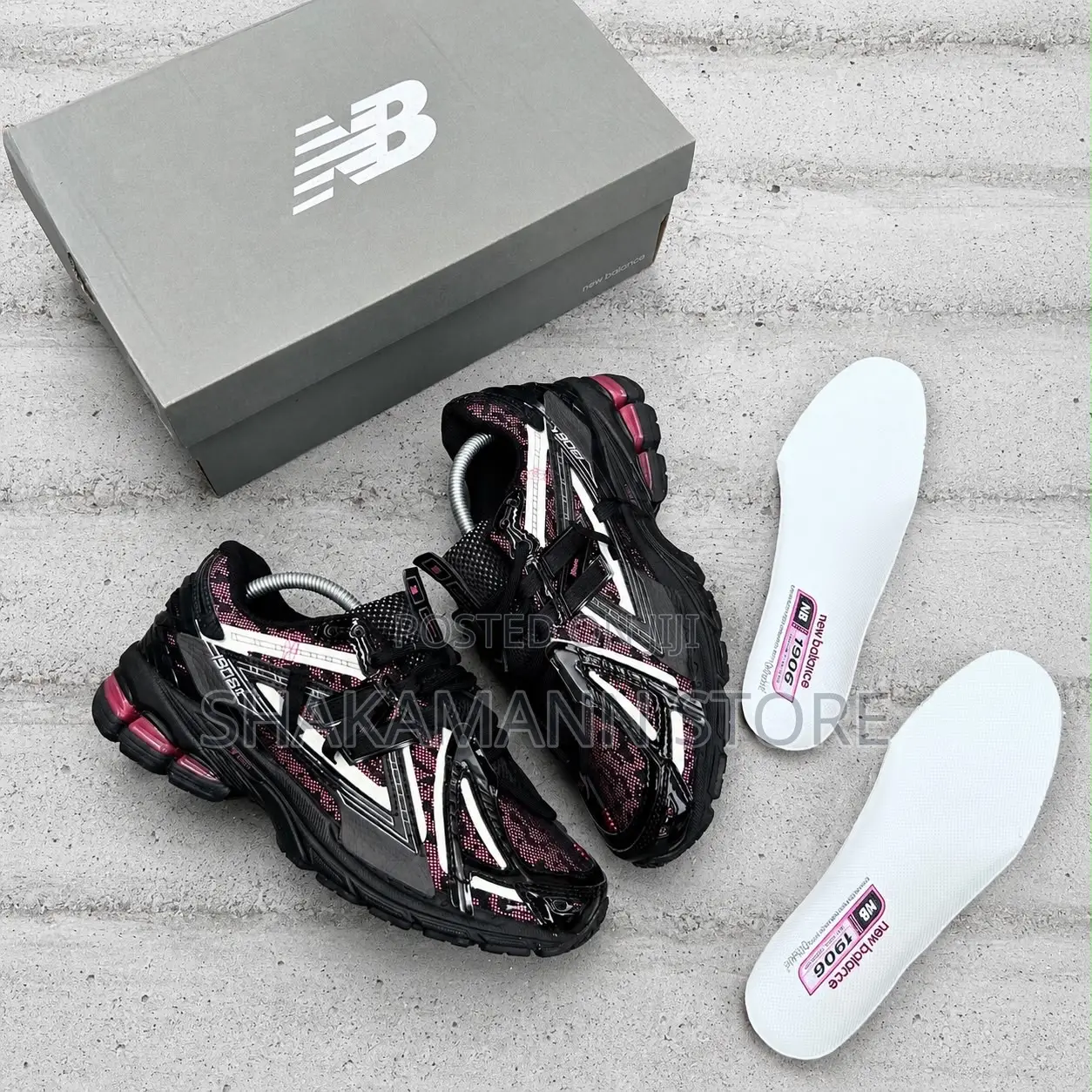 Original 1906 New Balance Black and Wine—Burgundy