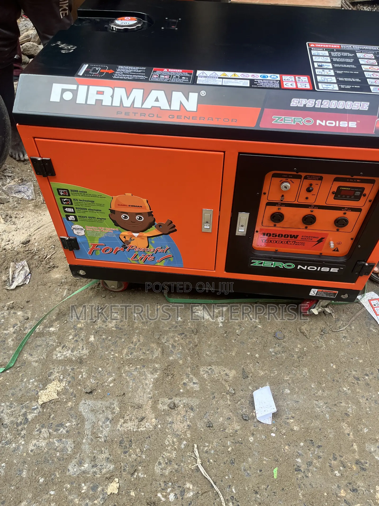10kva Cool Firman Soundproof Petrol Generator