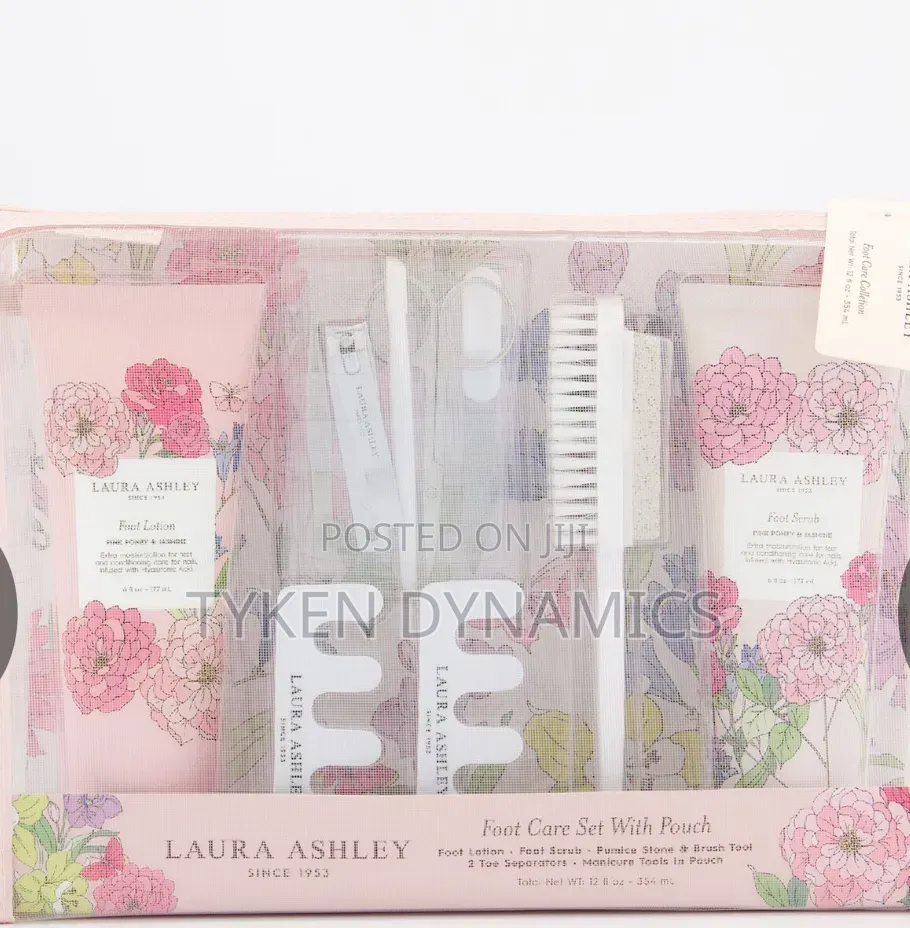 Laura Ashley 10 Piece Foot Care Set With Pouch