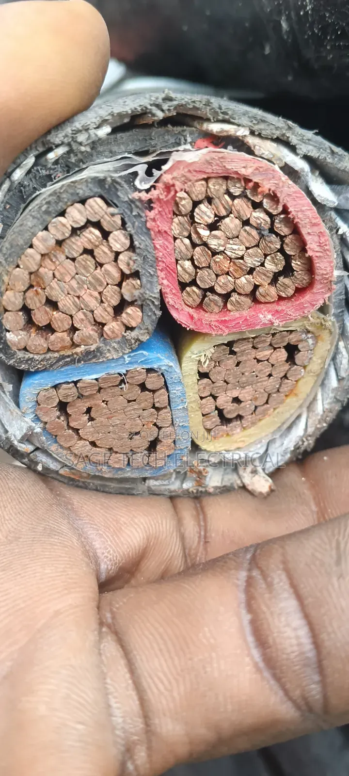 185mm 4core PVC Swa PVC Armoured Cable