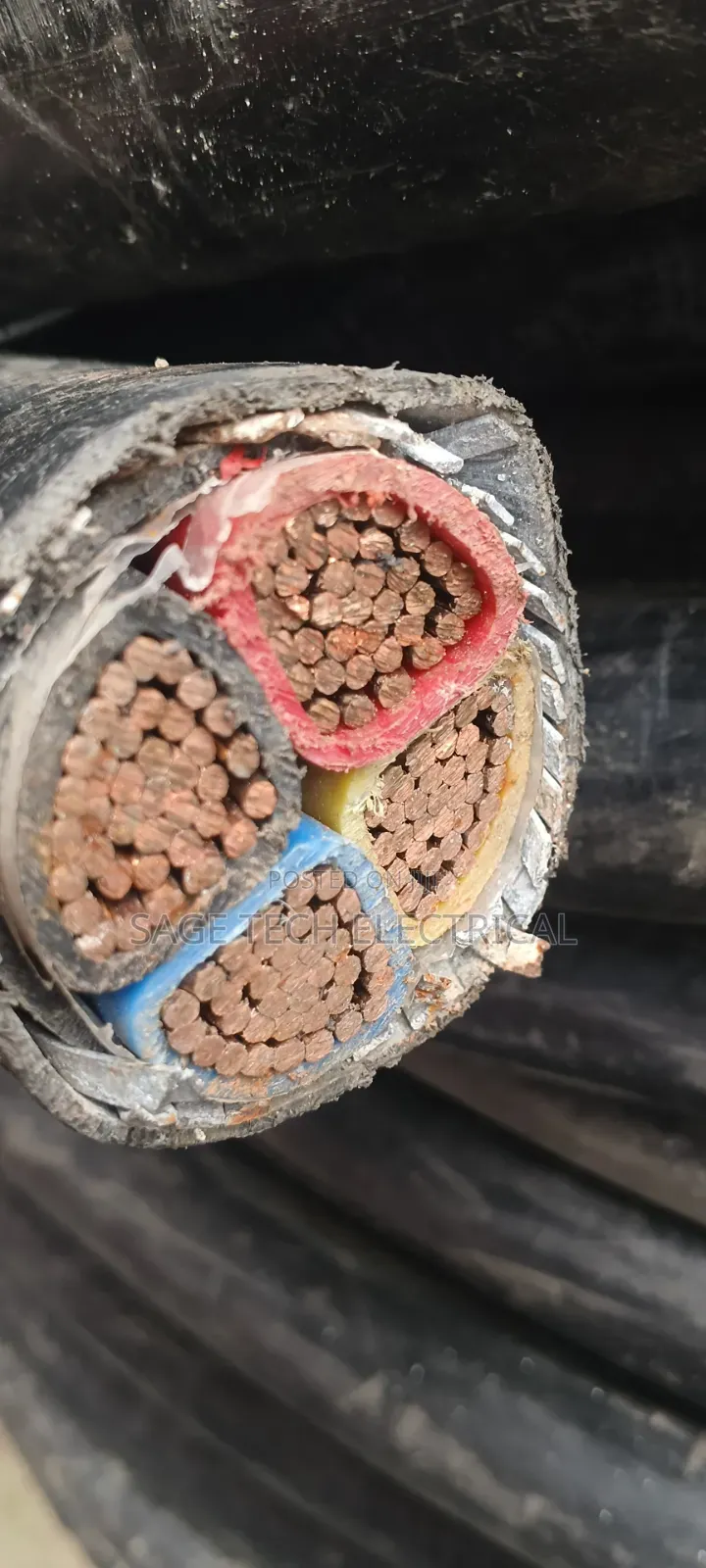 185mm 4core PVC Swa PVC Armoured Cable