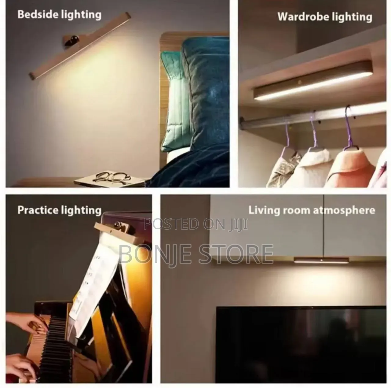 Wooden Led Night Light Mirror Front Fill Light Magnetic Wall Lamp