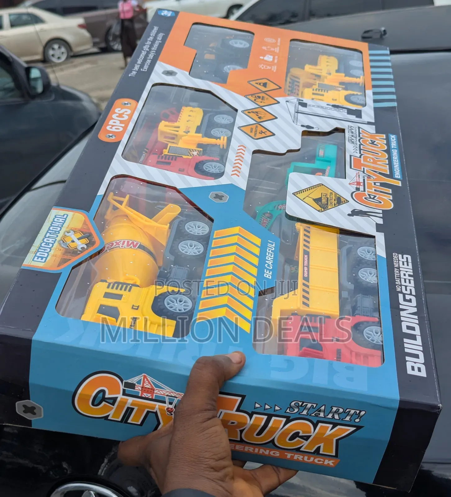 6 Pieces Building Series Educational City Truck Kids Toy Set Ages 3+