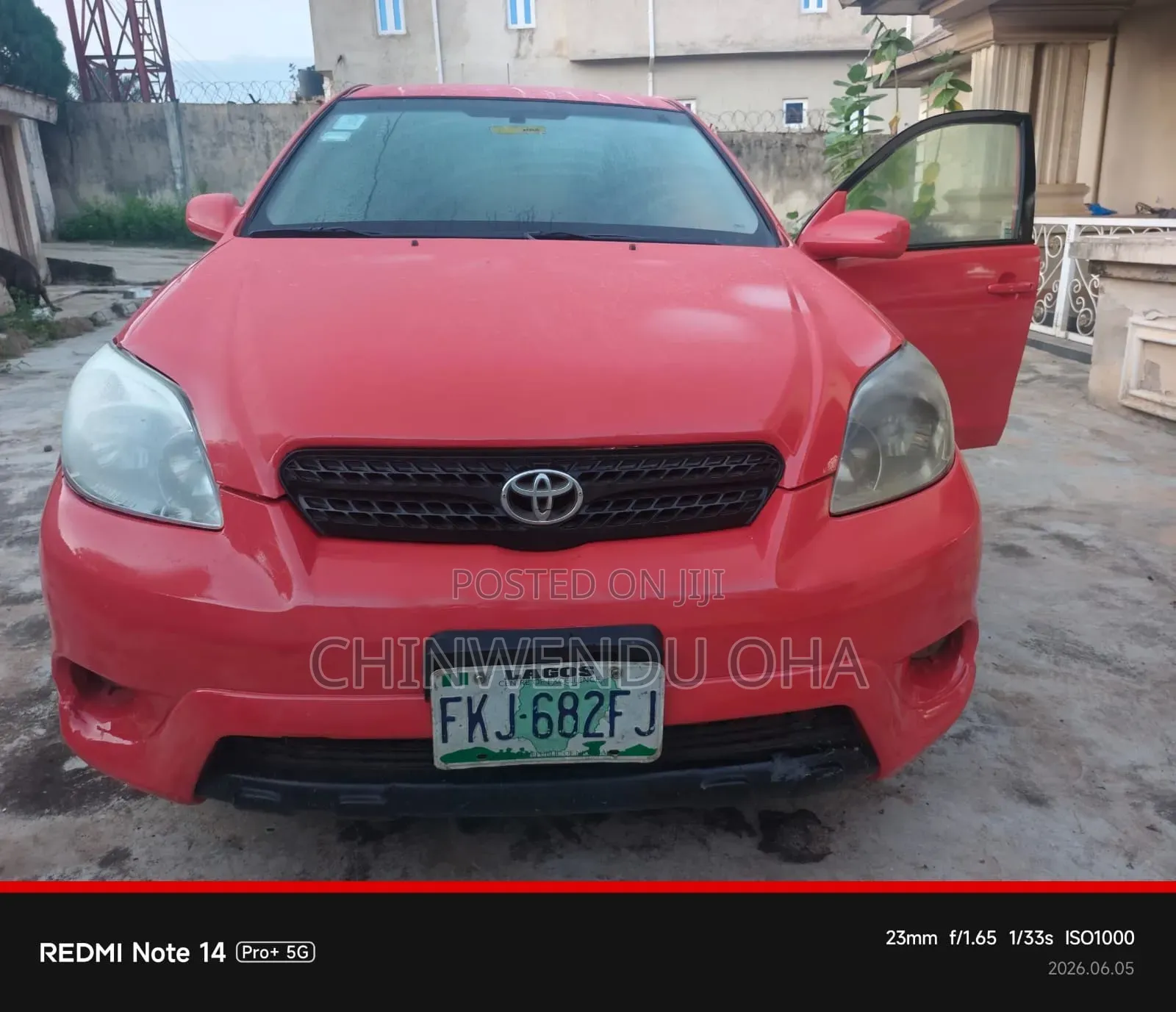 Toyota Matrix 2006 Red