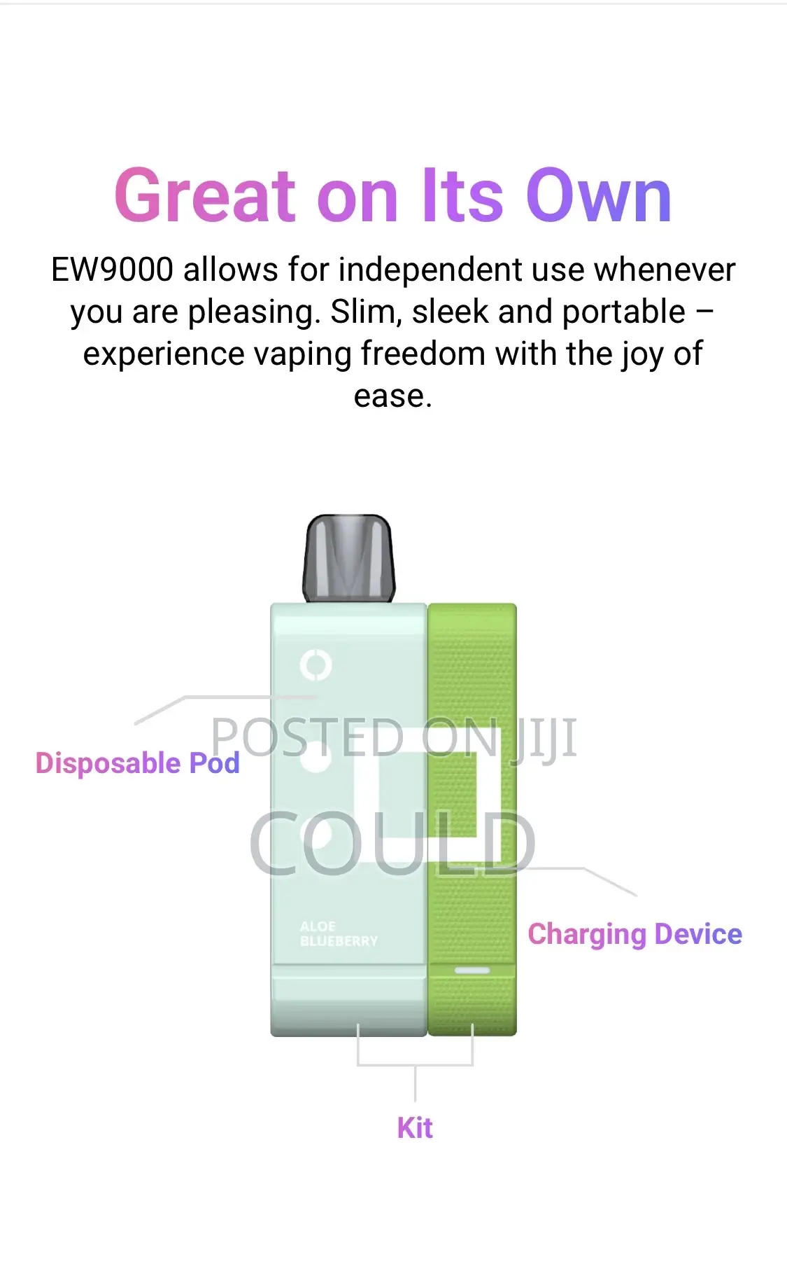 Elf Bar Ew9000 Kit (Pod + Battery)