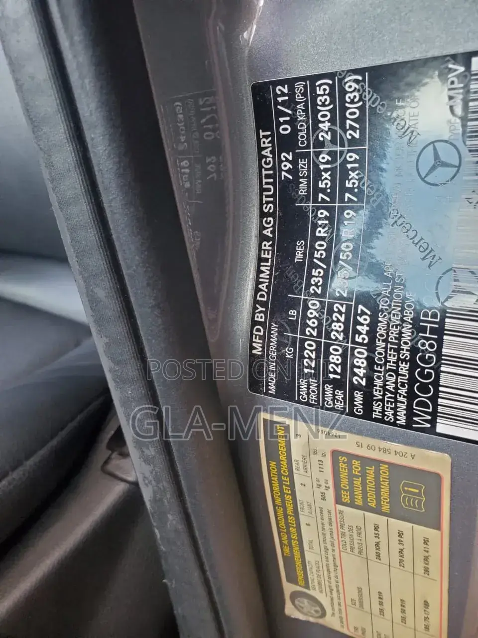 Mercedes-Benz GLK-Class 350 4MATIC 2012 Gray
