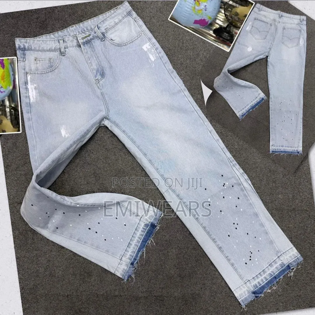 Paint Splatter Denim Jeans