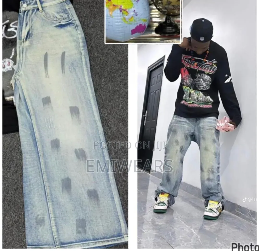 Paint Splatter Denim Jeans
