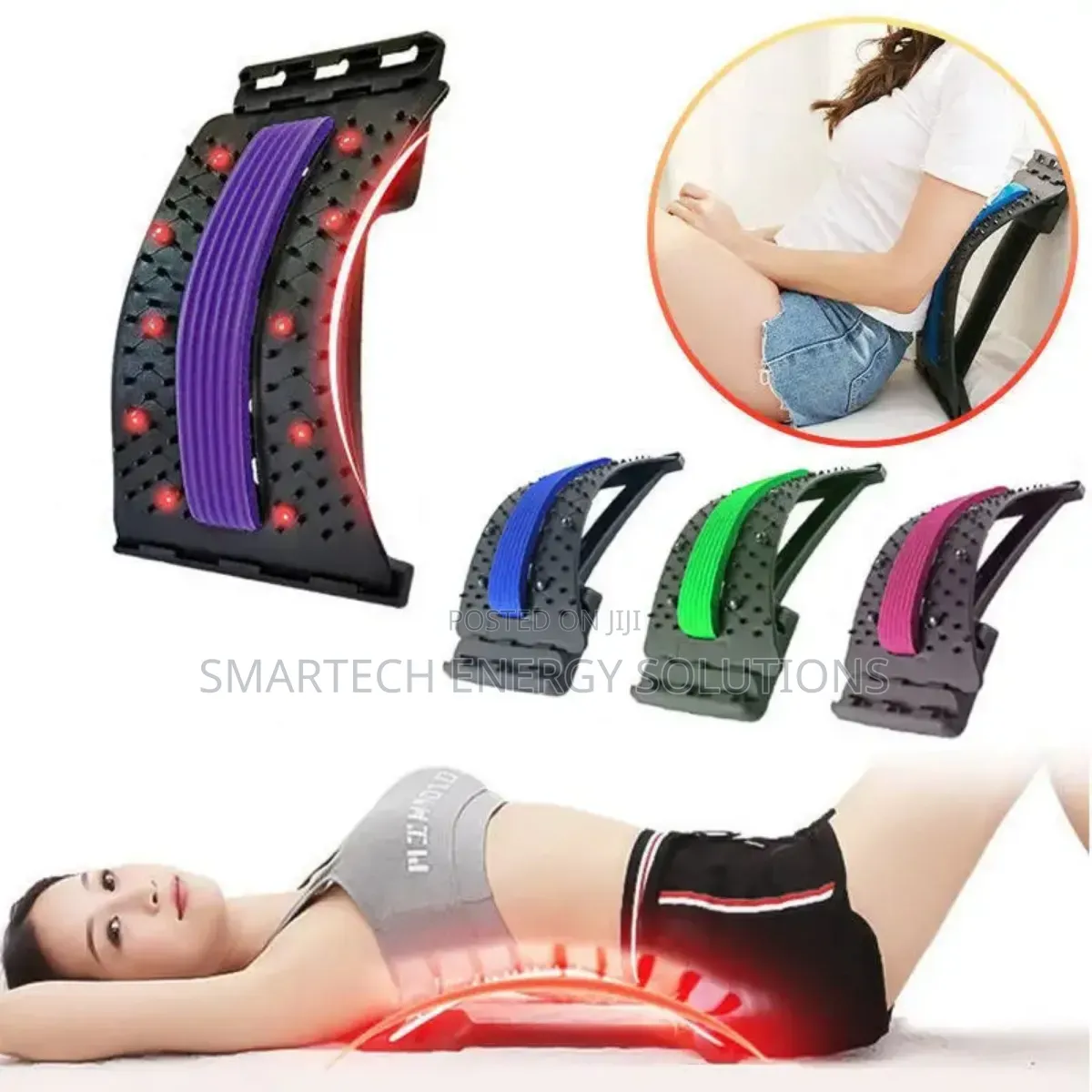 Adjustable Spine Board Lumbar Stretcher – Back Pain Correction Device