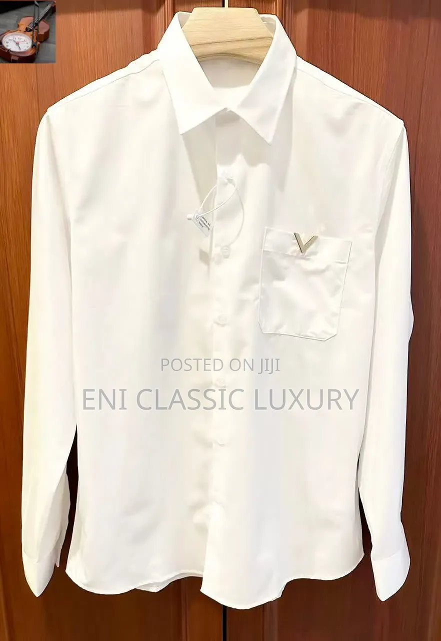Valentino Top Quality Luxury Men's Shirts Well Banded Package