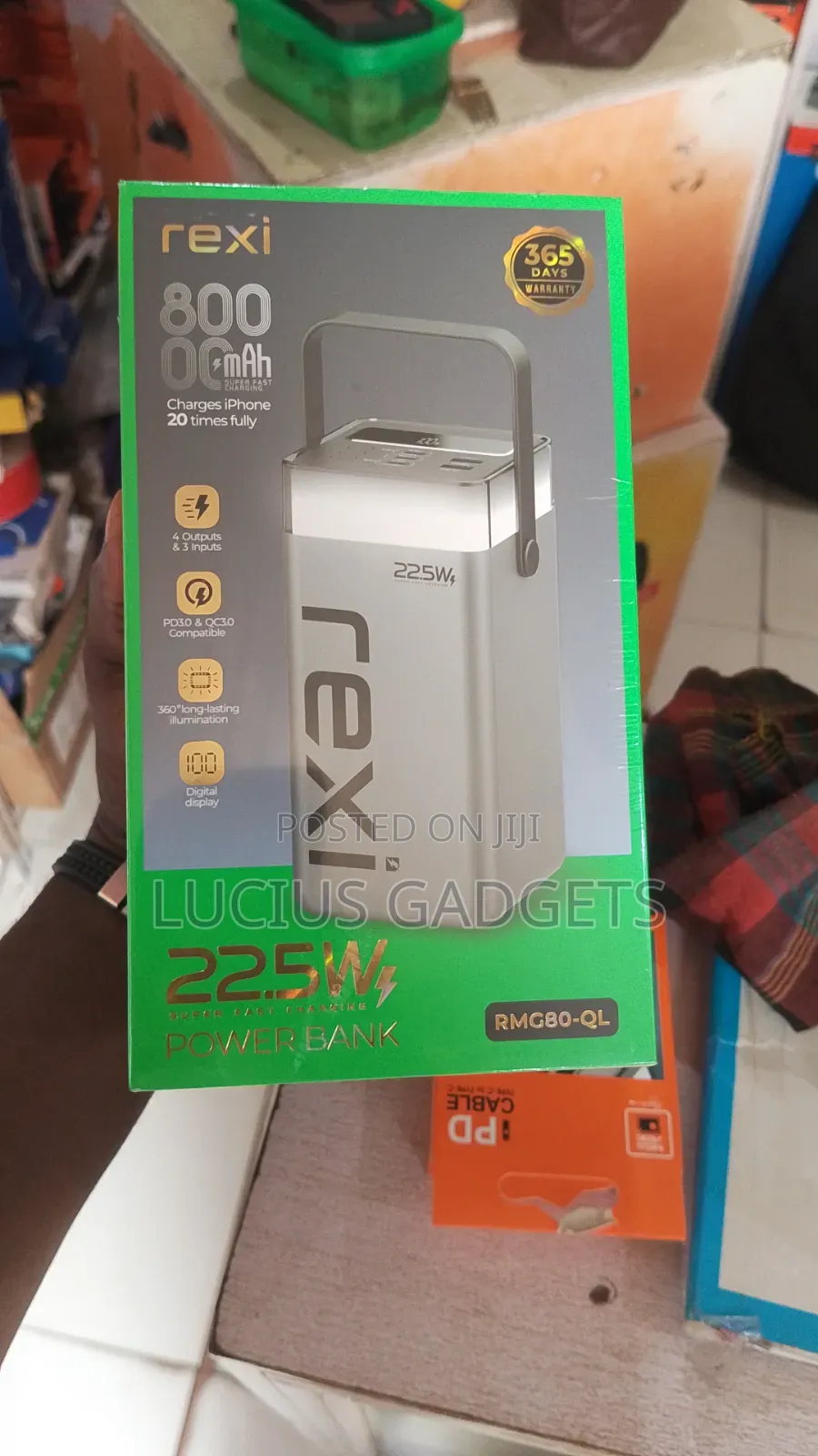 Rexi Powerbank 80,000mah Rmg80-Ql