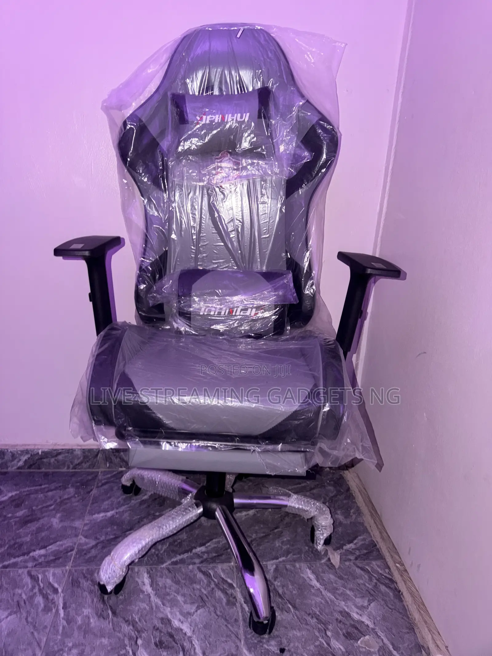 Pink Gaming Chair With Massager and Multi Function
