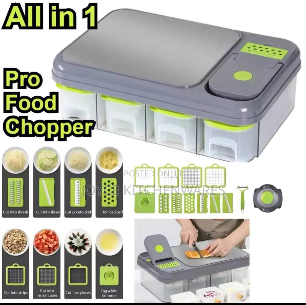 15 Ln 1 Multifunctional Vegetable Slicer With Four Basket Stainless