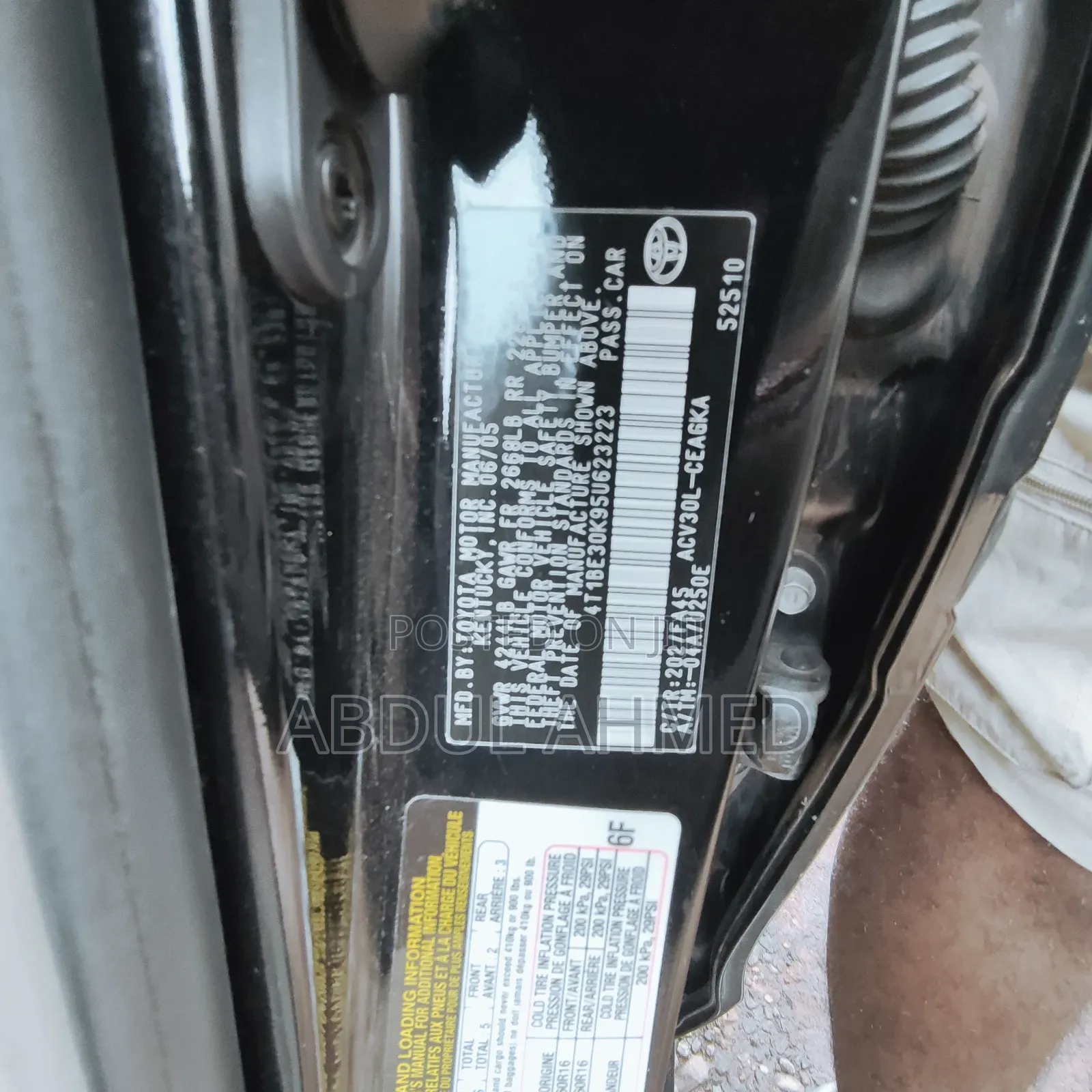 Toyota Camry 2005 Black