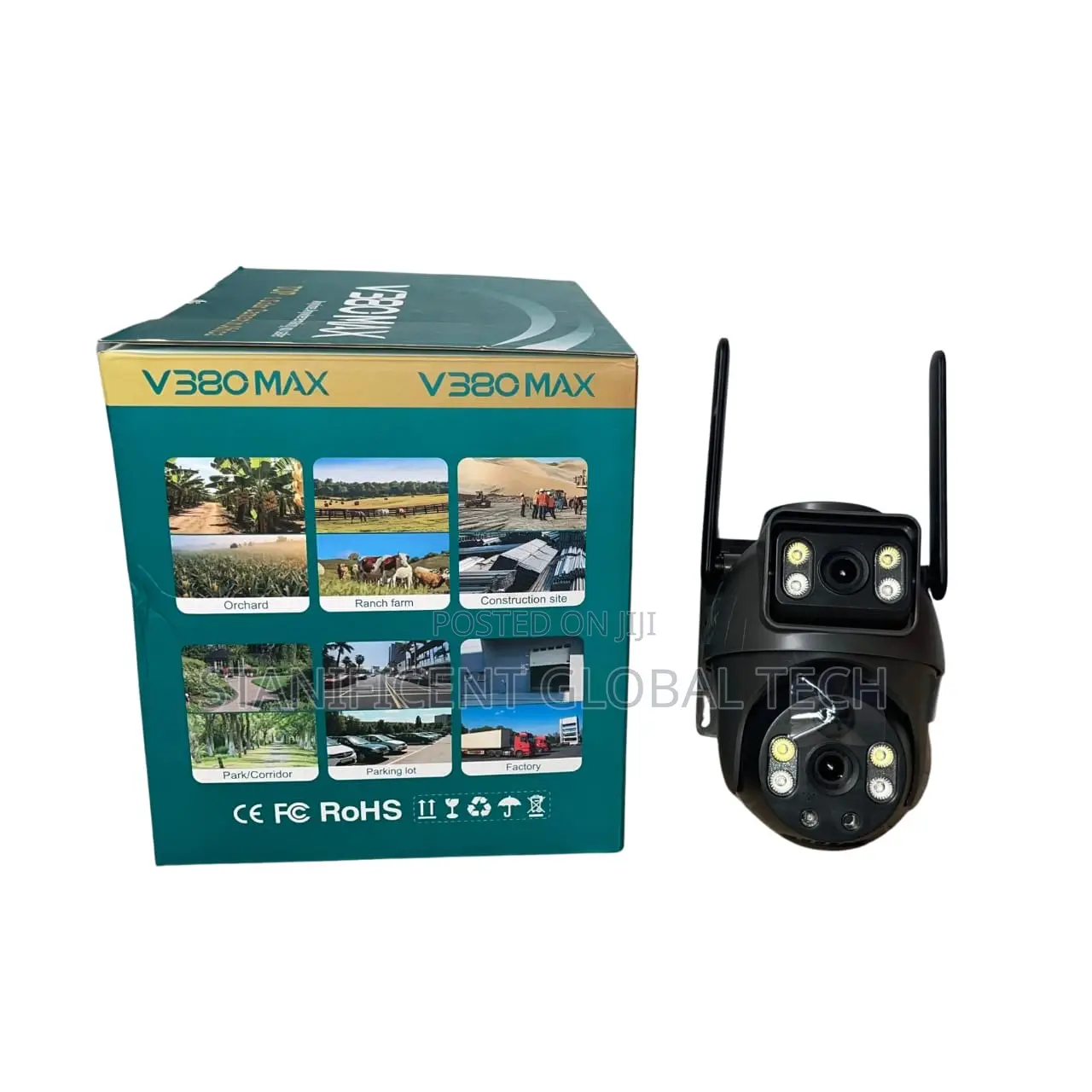 V380 Max 6mp Bp9-l Aov 4g Dual Lens Solar Ptz Mini Outdoor Camera