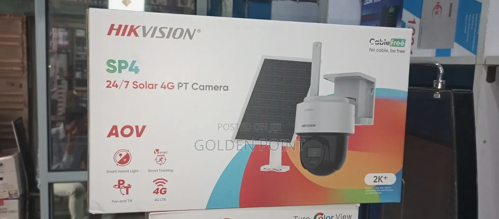 4g Solar Hikvision Aov Powered CCTV 4g Simcard Rotational