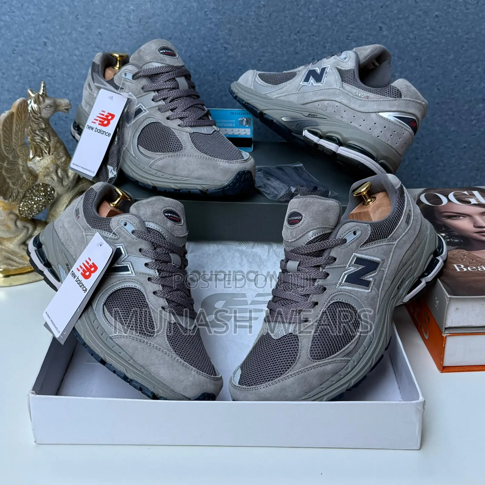 New Balance Sneakers 40-46 Ash and White