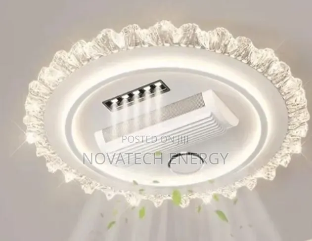 Luxurious Crystal-Lined Edge Flush Light With Air Vent