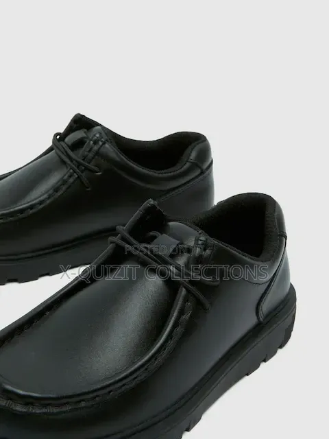 Schuh Black Lazer Lace-Up Shoes (36)