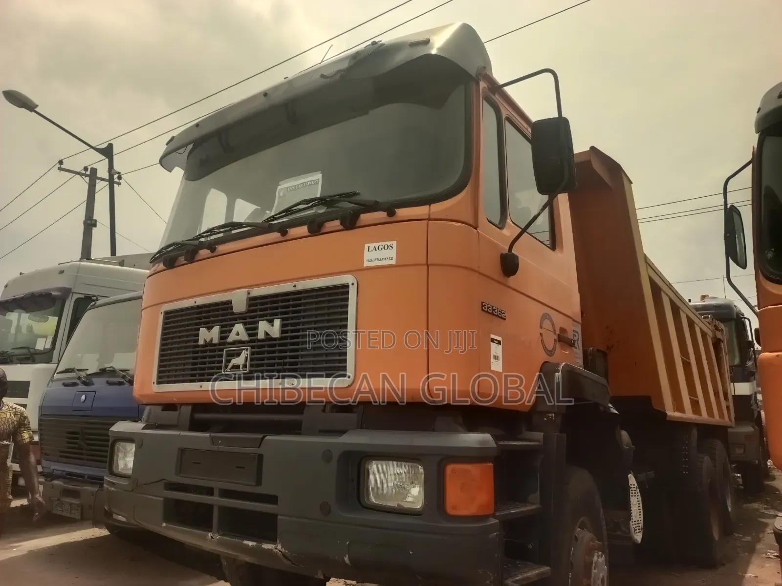 Man Diesel 33.362 Tipper 10 Tyres (4x4 Auxiliary) (Foreign Used)