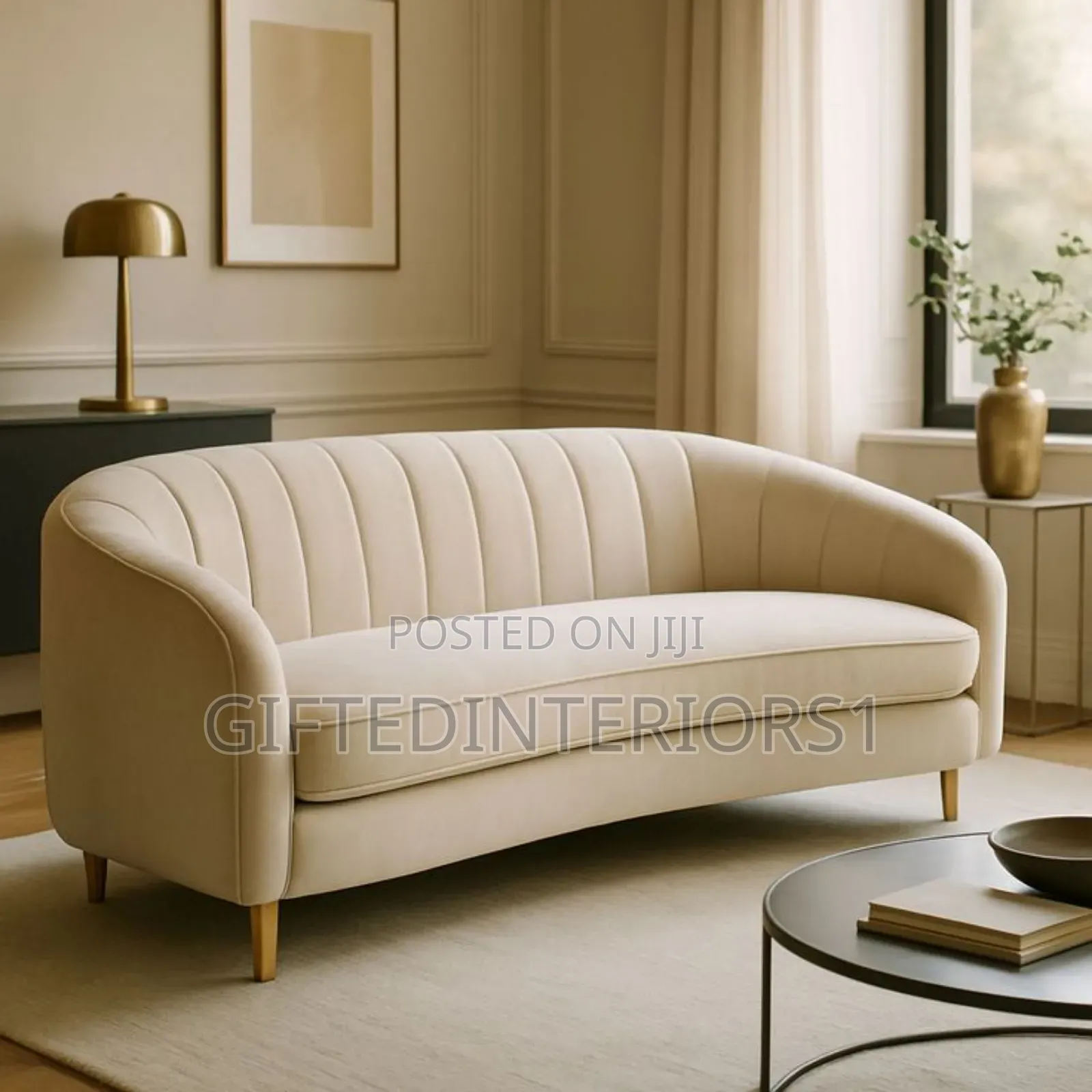 Quality 3 Seater Striped Sofas